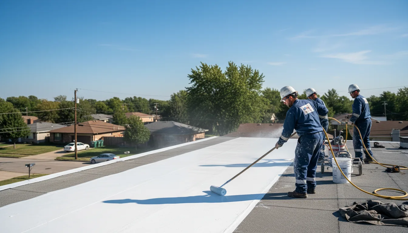 Commercial roof coating in Castleton, VT near me